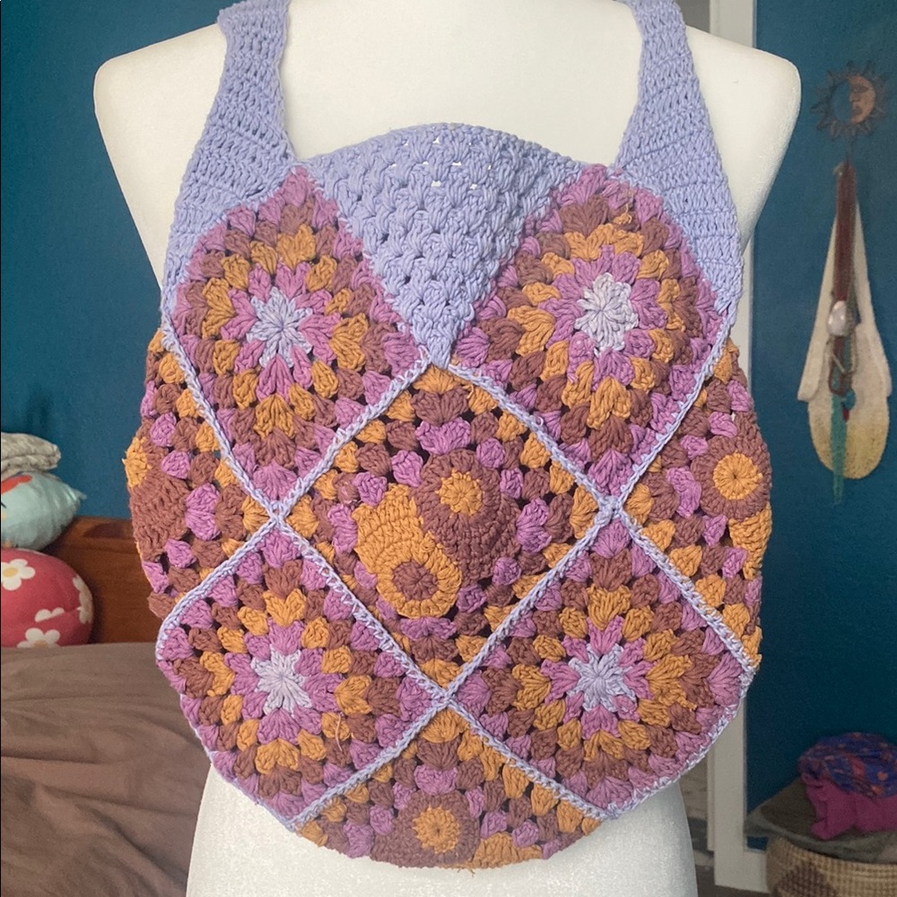 Handmade Crochet Patchwork Bag
